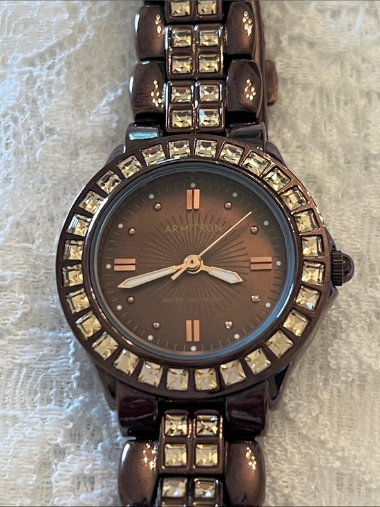 Armitron Accessories - Armitron Brown Crystal Bracelet Watch